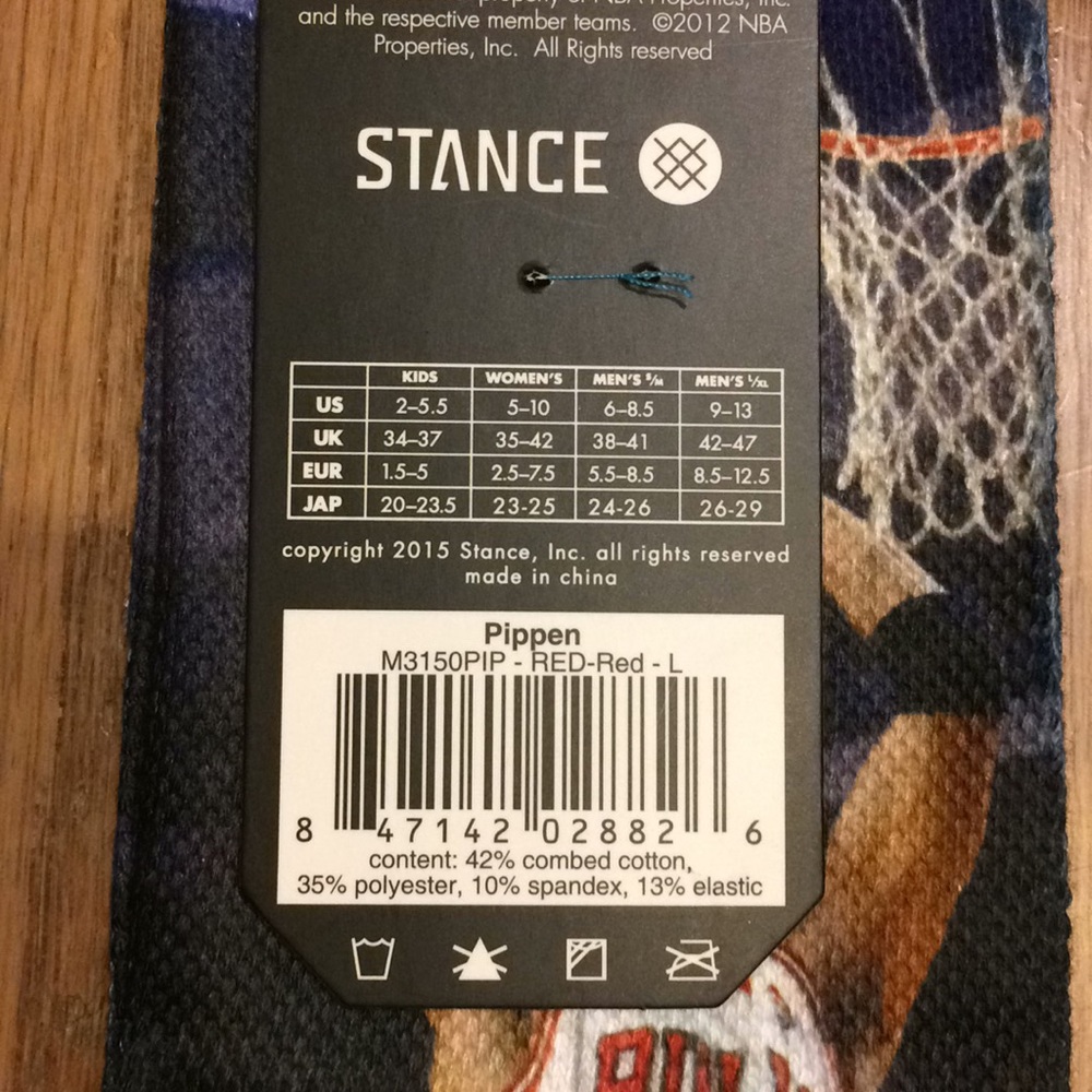 NBA Scottie Pippen Chicago Bulls Stance Socks - Picture 4 of 4